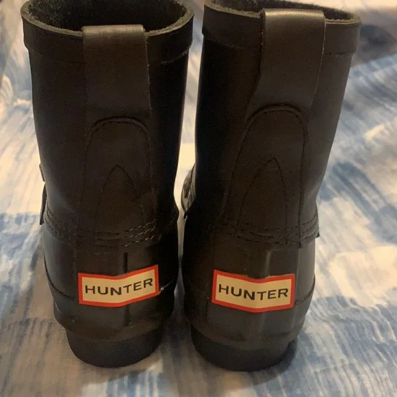 Rare Hunter Original Biker Boot Short Black 6M/7F. Eur38 - Picture 3 of 12